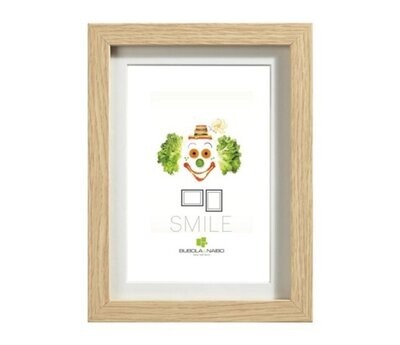 BUBOLA & NAIBO - CORNICE LEIDA SERIE SMILE IN PPC COLORE ROVERE 30 X 40 CM. 5860C RV 11