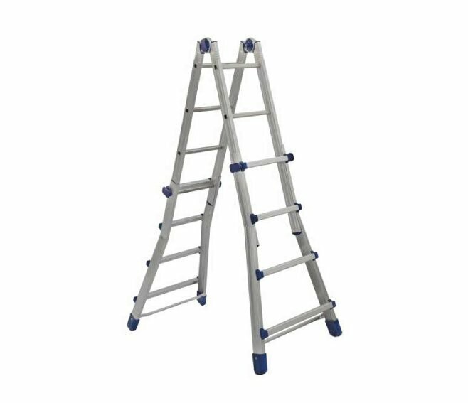 FACAL - BRIKO BLU SCALA TELESCOPICA GR. 4+4 IN ALLUMINIO PORTATA 150 KG.
