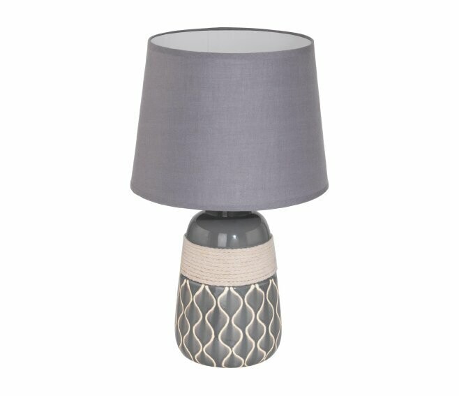 EGLO - BELARIVA 2 LAMPADA DA TAVOLO 60W E27 GRIGIO BEIGE 97776 A++