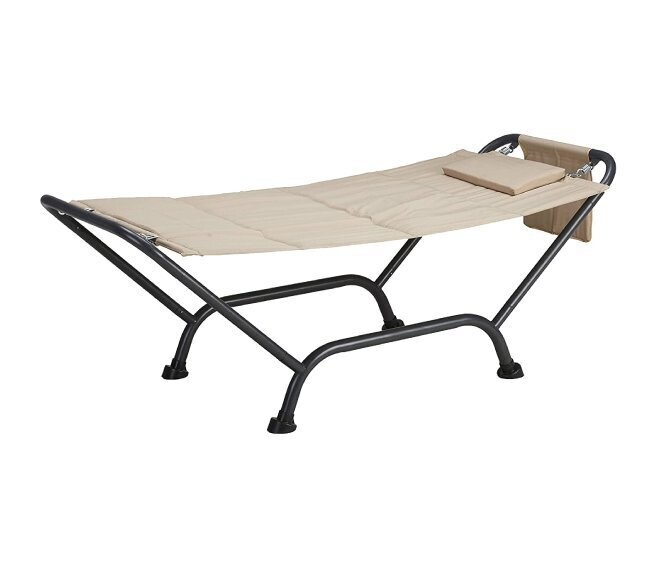 GARDEN FRIEND - MALDIVE AMACA 230 X 98 X 82 CM. CON SUPPORTO IN ACCIAIO E PVC BEIGE A1220302