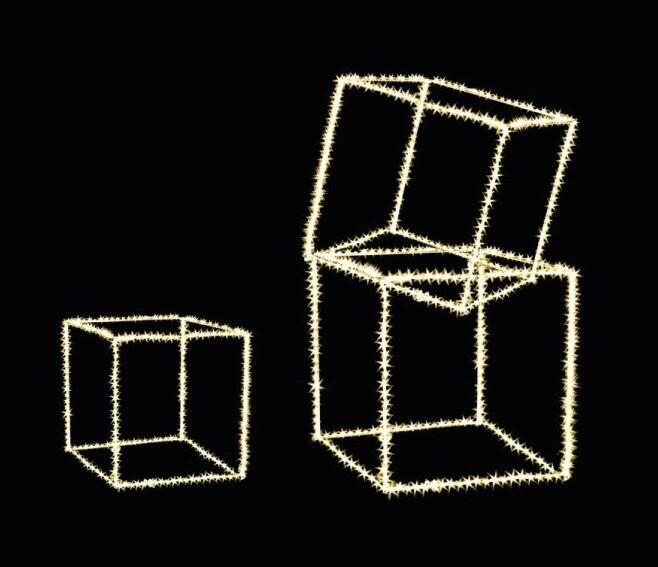 BIZZOTTO - SET 3 CUBI 820 MICROLED CLASSIC BIANCO CALDO USO INTERNO 932106