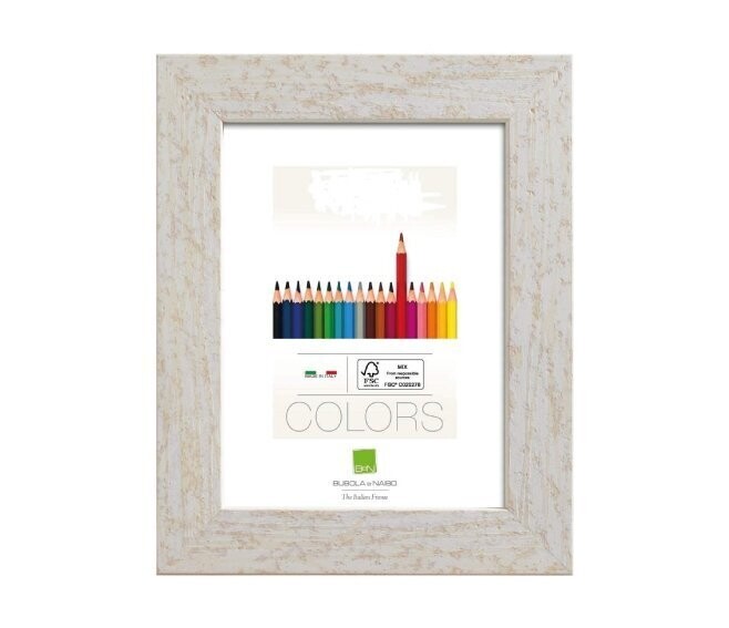 BUBOLA & NAIBO - CORNICE ANDY IN LEGNO SERIE COLORS COLORE BIANCO 18 X 24 CM. 3860 12 06