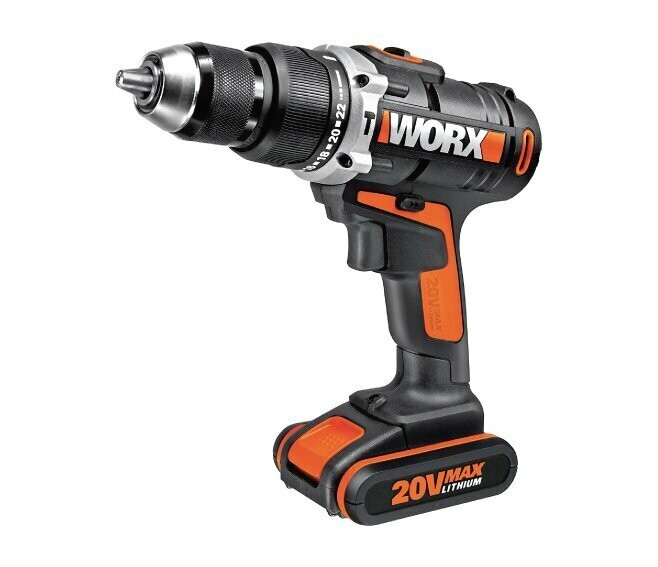 WORX - TRAPANO AVVITATORE CON PERCUSSIONE 20V - 1 BATTERIA DA 2,0 Ah
