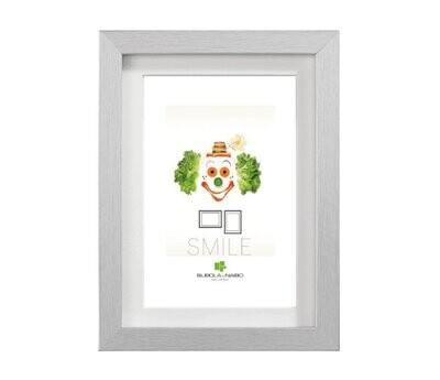 BUBOLA & NAIBO - CORNICE LEIDA SERIE SMILE IN PPC COLORE ARGENTO 40 X 50 CM. 5860C AA 17