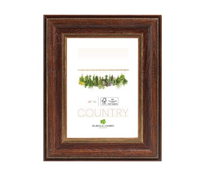 BUBOLA & NAIBO - CORNICE FABRIANO SERIE COUNTRY IN LEGNO COLORE NOCE 18 X 24 CM. 5015 05 06