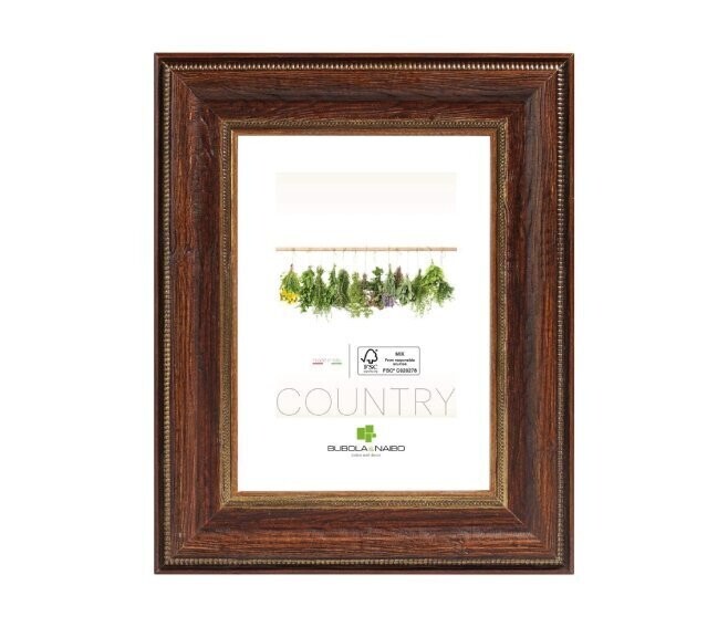 BUBOLA & NAIBO - CORNICE FABRIANO SERIE COUNTRY IN LEGNO COLORE NOCE 20 X 30 CM. 5015 05 08