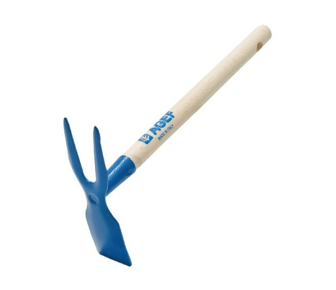 AGEF - ZAPPETTINO QUADRO BIDENTE CON MANICO IN LEGNO DI FAGGIO 831/4B9S054C