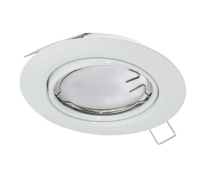 EGLO - PENETO FARETTO DA INCASSO 1 LUCE 5W GU10-LED ACCIAIO BIANCO 94239