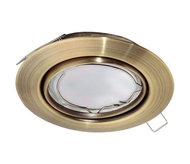 EGLO - PENETO FARETTO DA INCASSO 1 LUCE 5W GU10-LED ACCIAIO BRUNITO 94243