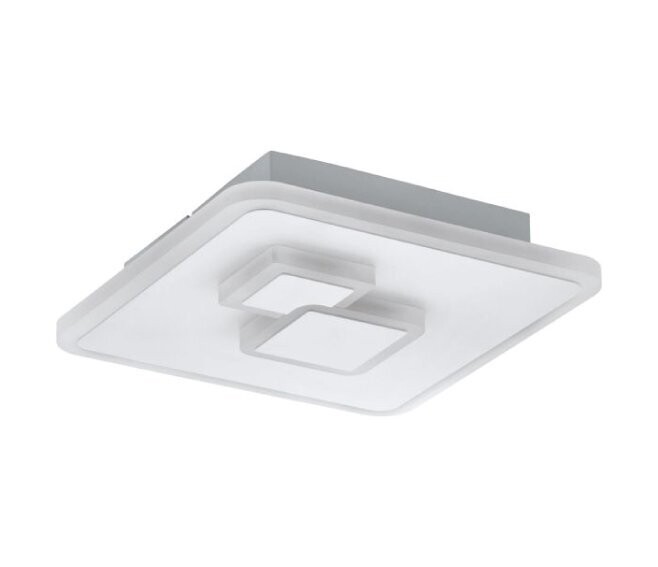 EGLO - CADEGAL PLAFONIERA QUADRATA A LED 4000K CORNICE BIANCA 20X20X5 CM. 33941