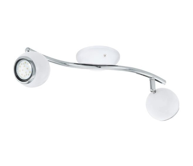EGLO - BIMEDA BARRA FARETTI LED 2 LUCI 2,8W GU10 BIANCO/CROMO 31002
