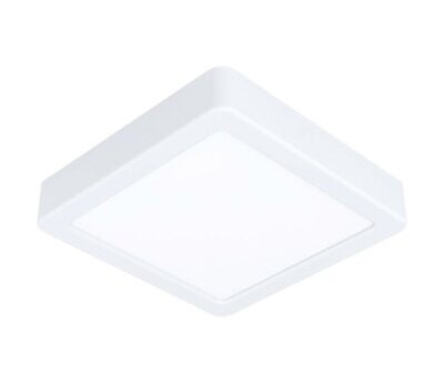 EGLO - FUEVA 5 PLAFONIERA LED QUADRATA IN METALLO BIANCO 16X16 CM. 11W 3000K 1350LM 99236