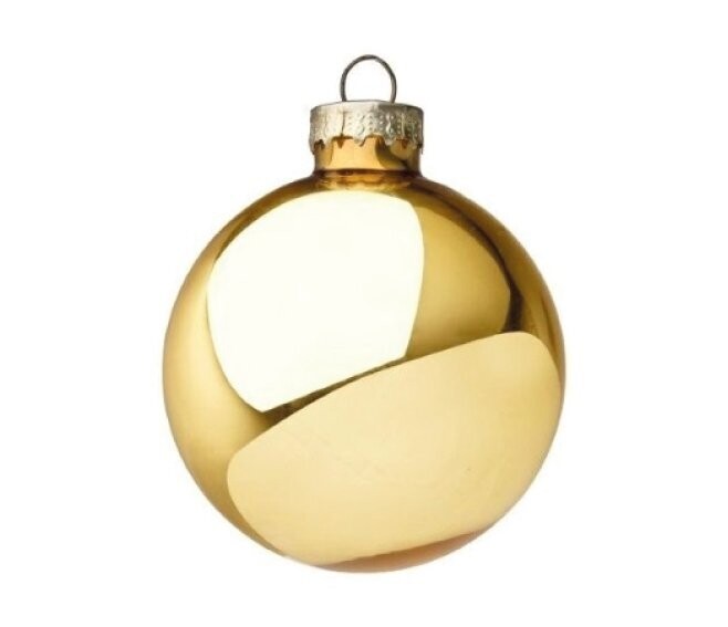 BIZZOTTO - SFERA DI NATALE IN VETRO COLORE ORO LUCIDO D60 0933672