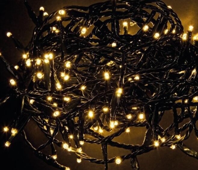 BIZZOTTO - CATENA 1500 LED CLASSIC 5 MM. CON 8 GIOCHI DI LUCE FILO VERDE 0936275