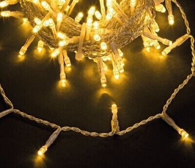 BIZZOTTO - CATENA 300 LED CLASSIC 5 MM. CON 8 GIOCHI DI LUCE FILO TRASPARENTE IP44 0922952