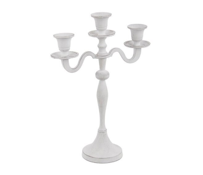 BIZZOTTO - NORAH CANDELABRO 3 FUOCHI BIANCO H.33 CM. 0186240