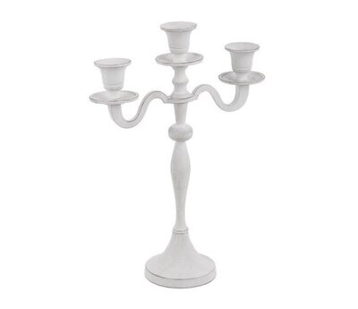 BIZZOTTO - NORAH CANDELABRO 3 FUOCHI BIANCO H.33 CM. 0186240