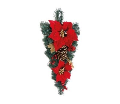 BIZZOTTO - JOSIE DECORAZIONE DI NATALE POINSETTIA ROSSO GOCCIA 0934845