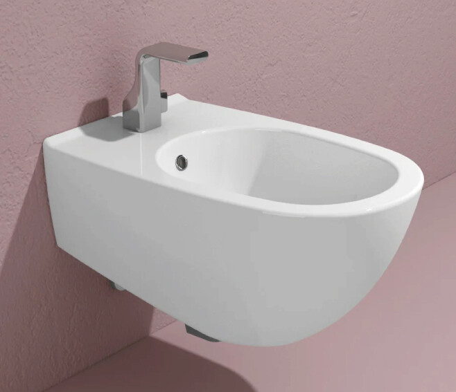 FLAMINIA - SPIN BIDET SOSPESO MONOFORO IN CERAMICA BIANCO LUCIDO 5086
