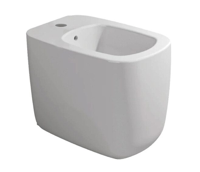 FLAMINIA - MONO' BIDET A PAVIMENTO BTW MONOFORO IN CERAMICA BIANCO MN217