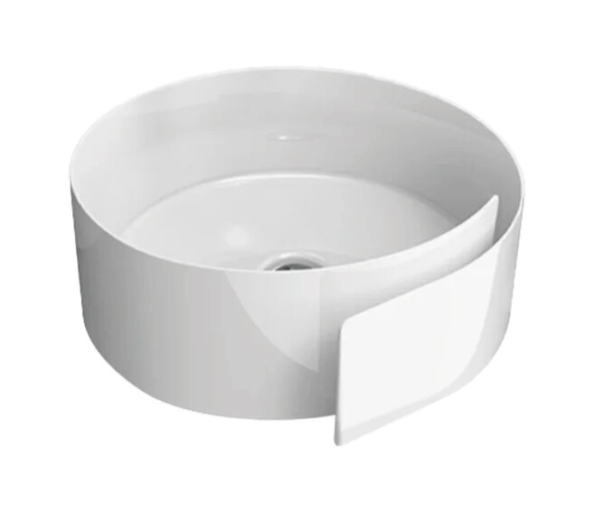 FLAMINIA - ROLL LAVABO DA APPOGGIO DN. 44 CM. IN CERAMICA BIANCO RL44L