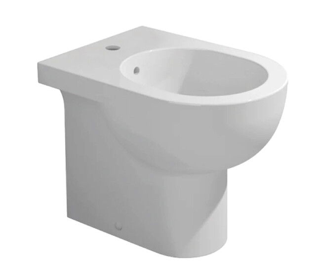 FLAMINIA - QUICK BIDET A PAVIMENTO BTW MONOFORO CON TROPPOPIENO IN CERAMICA BIANCO QK217