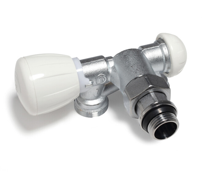 GIACOMINI - R357M1 VALVOLA MICROMETRICA TERMOSTABILIZZABILE 1/2" X 18 A SQUADRA R357MX062