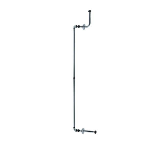 KARIBA - KIT BIANCO AD INCASSO PER CASSETTE WC ALTE Ø 32 MM. CON CURVA 90° 253333