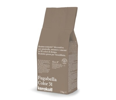KERAKOLL - FUGABELLA COLOR 31 FUGANTE IBRIDO IN RESINA-CEMENTO DECORATIVO PER LA STUCCATURA DI PIASTRELLE MOSAICI E MARMI 3 KG. 36931