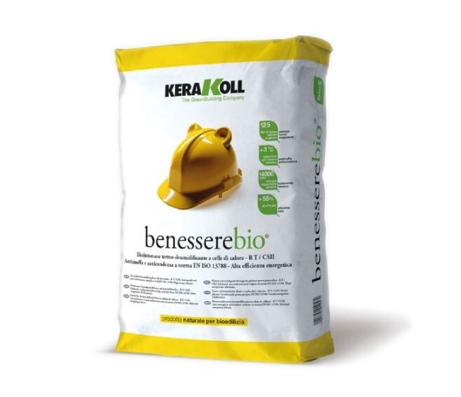 KERAKOLL - BENESSEREBIO BIOINTONACO TERMO-DEUMIDIFICANTE A CELLE DI CALORE ANTIMUFFA E ANTICONDENSA 18 KG. 14572