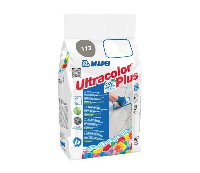 MAPEI - ULTRACOLOR PLUS MALTA CEMENTIZIA AD ALTE PRESTAZIONI 5 KG. COLORE 113 GRIGIO CEMENTO 6011345A