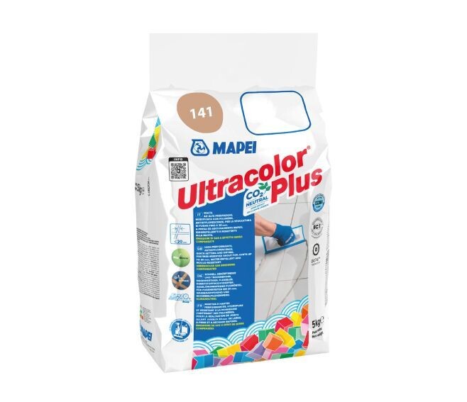 MAPEI - ULTRACOLOR PLUS MALTA CEMENTIZIA AD ALTE PRESTAZIONI 5 KG. COLORE 141 CARAMEL 6014145A