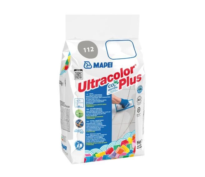 MAPEI - ULTRACOLOR PLUS MALTA CEMENTIZIA AD ALTE PRESTAZIONI 5 KG. COLORE 112 GRIGIO MEDIO 6011245A