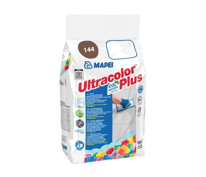 MAPEI - ULTRACOLOR PLUS MALTA CEMENTIZIA AD ALTE PRESTAZIONI 5 KG. COLORE 144 CIOCCOLATO 6014445A