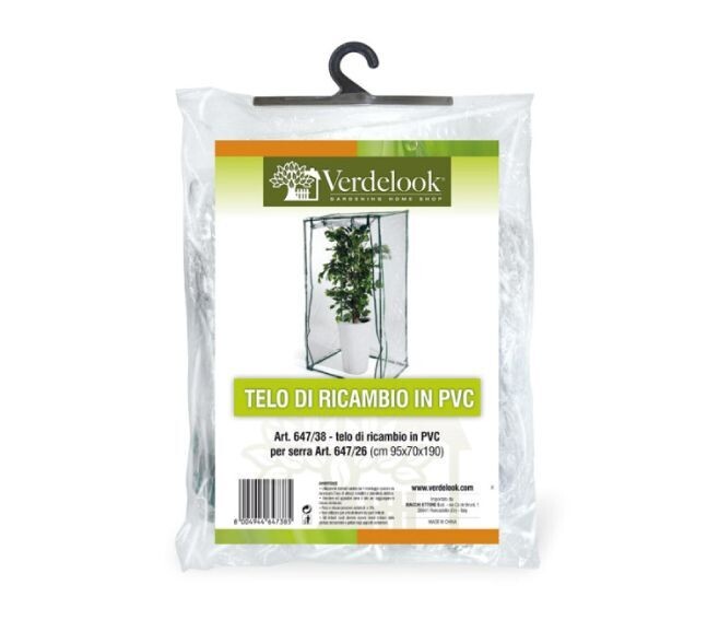VERDELOOK - TELO DI RICAMBIO IN PVC TRASPARENTE PER SERRA DA TERRAZZO 647/38