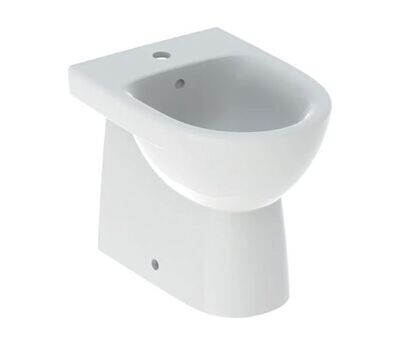 GEBERIT - SELNOVA COMPACT BIDET A PAVIMENTO FILO PARETE IN VETROCHINA BIANCO 500.482.01.7