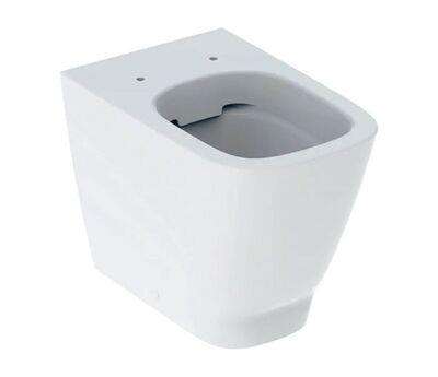 GEBERIT - SMYLE SQUARE VASO A PAVIMENTO BTW RIMFREE A CACCIATA CON FISSAGGIO NASCOSTO BIANCO KERATECT 500.840.00.8