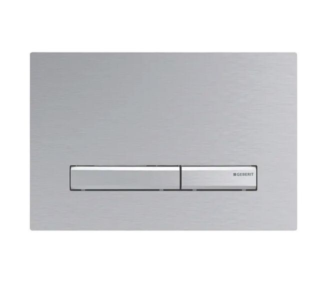 GEBERIT - SIGMA50 PLACCA DI COMANDO DOPPIO TASTO CROMATO / CROMATO SPAZZOLATO 115.788.GH.2