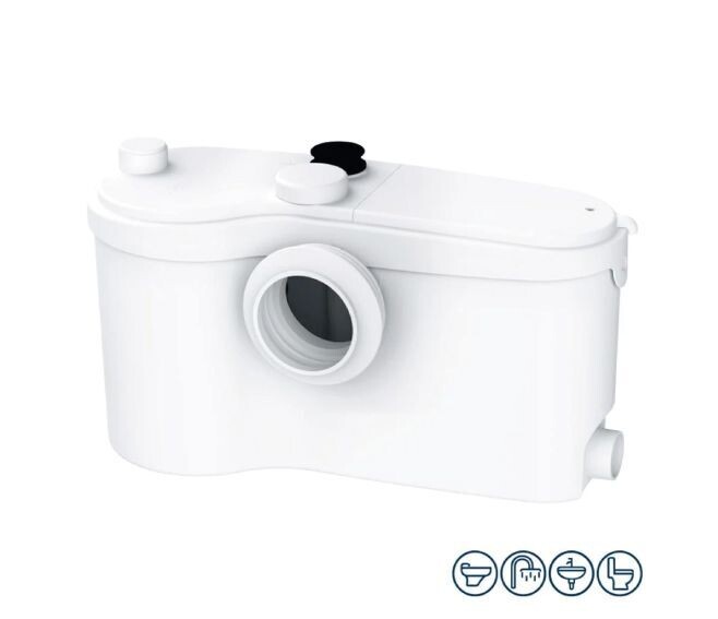 SFA SANITRIT - SANIBEST PRO TRITURATORE AD ALTE PRESTAZIONI PER USO INTENSIVO 4 INGRESSI WC + DOCCIA + LAVABO + BIDET SBPRO