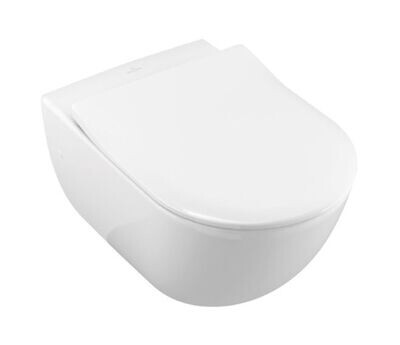 VILLEROY & BOCH - SUBWAY VASO WC SOSPESO A CACCIATA OVALE BIANCO ALPIN 66001001