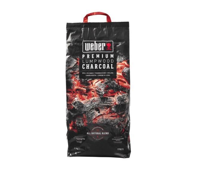 WEBER® - PREMIUM LUMPWOOD CHARCOAL CARBONE IN SACCO DA 5 KG. 17825