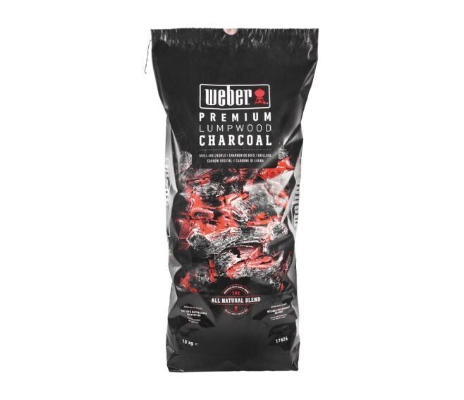 WEBER® - PREMIUM LUMPWOOD CHARCOAL CARBONE IN SACCO DA 10 KG. 17826