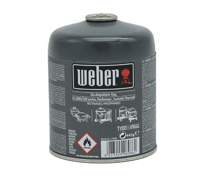 WEBER® - CARTUCCIA A GAS 445 G. PER BARBECUE BBQ 17846