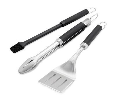 WEBER® - PRECISION KIT PINZA, PALETTA E PENNELLO PER BARBECUE BBQ 6764