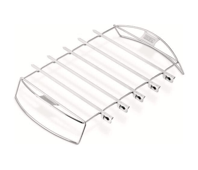 WEBER® - SET KABOB SPIEDINI CON SUPPORTO PER BARBECUE BBQ 6606