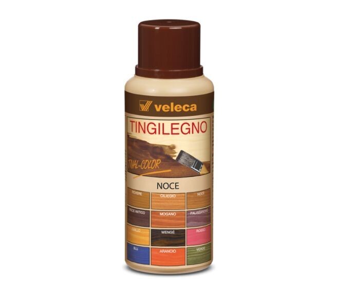 VELECA - TIVAL COLOR TINGILEGNO NOCE TINGENTE PER LEGNO DA INTERNO 250 ML.