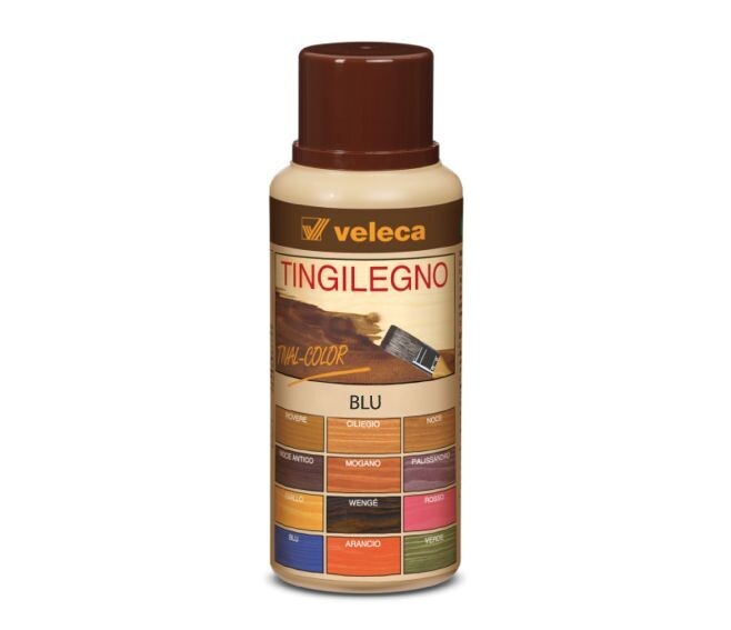 VELECA - TIVAL COLOR TINGILEGNO BLU TINGENTE PER LEGNO DA INTERNO 250 ML.
