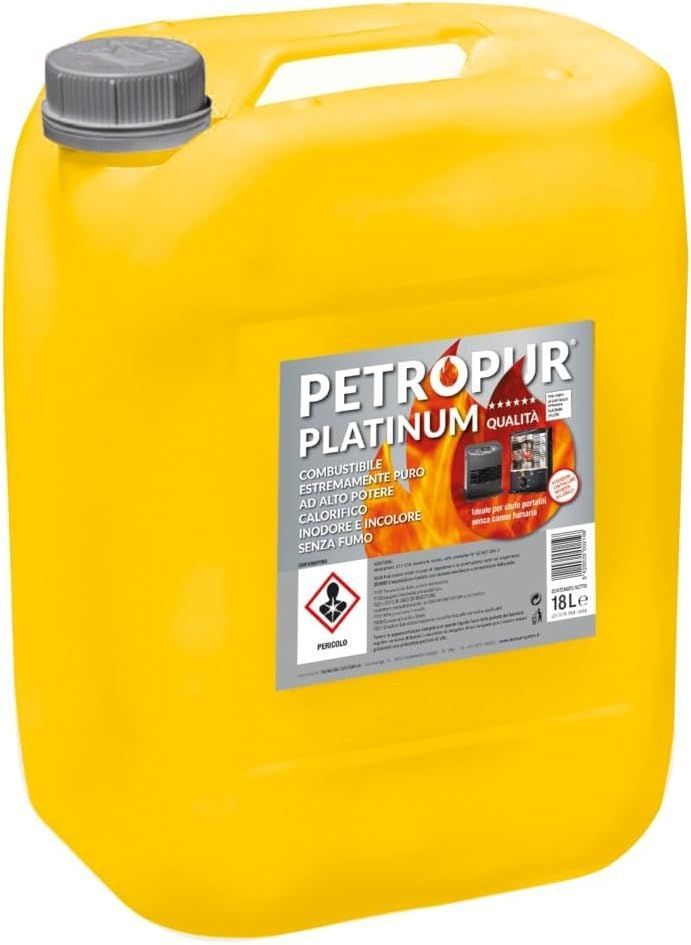 TECNOAIRSYSTEM  PETROPUR PLATINUM PER STUFE A COMBUSTIBILE LIQUIDO INODORE 18 LITRI - CB16PT TECNOAIRSYSTEM  PETROPUR PLATINUM PER STUFE A COMBUSTIBILE LIQUIDO INODORE 18 LITRI - CB16PT