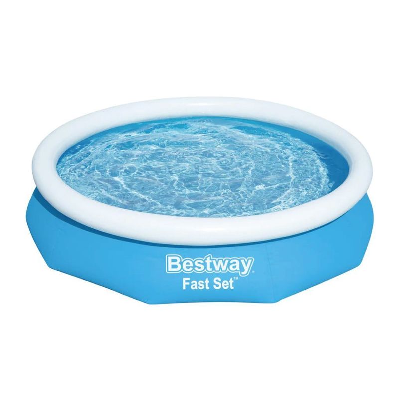 BESTWAY - PISCINA FAST SET GONFIABILE ROTONDA 305X66 CM. CAPACITA' 3.200 L CON POMPA DI FILTRAGGIO 57458