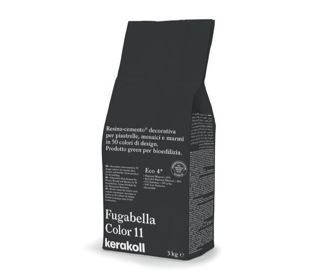 KERAKOLL - FUGABELLA COLOR 11 FUGANTE IBRIDO IN RESINA-CEMENTO DECORATIVO PER LA STUCCATURA DI PIASTRELLE MOSAICI E MARMI 3 KG. 36911
